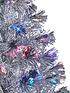  image of silver-fibre-optic-christmas-tree-4ft