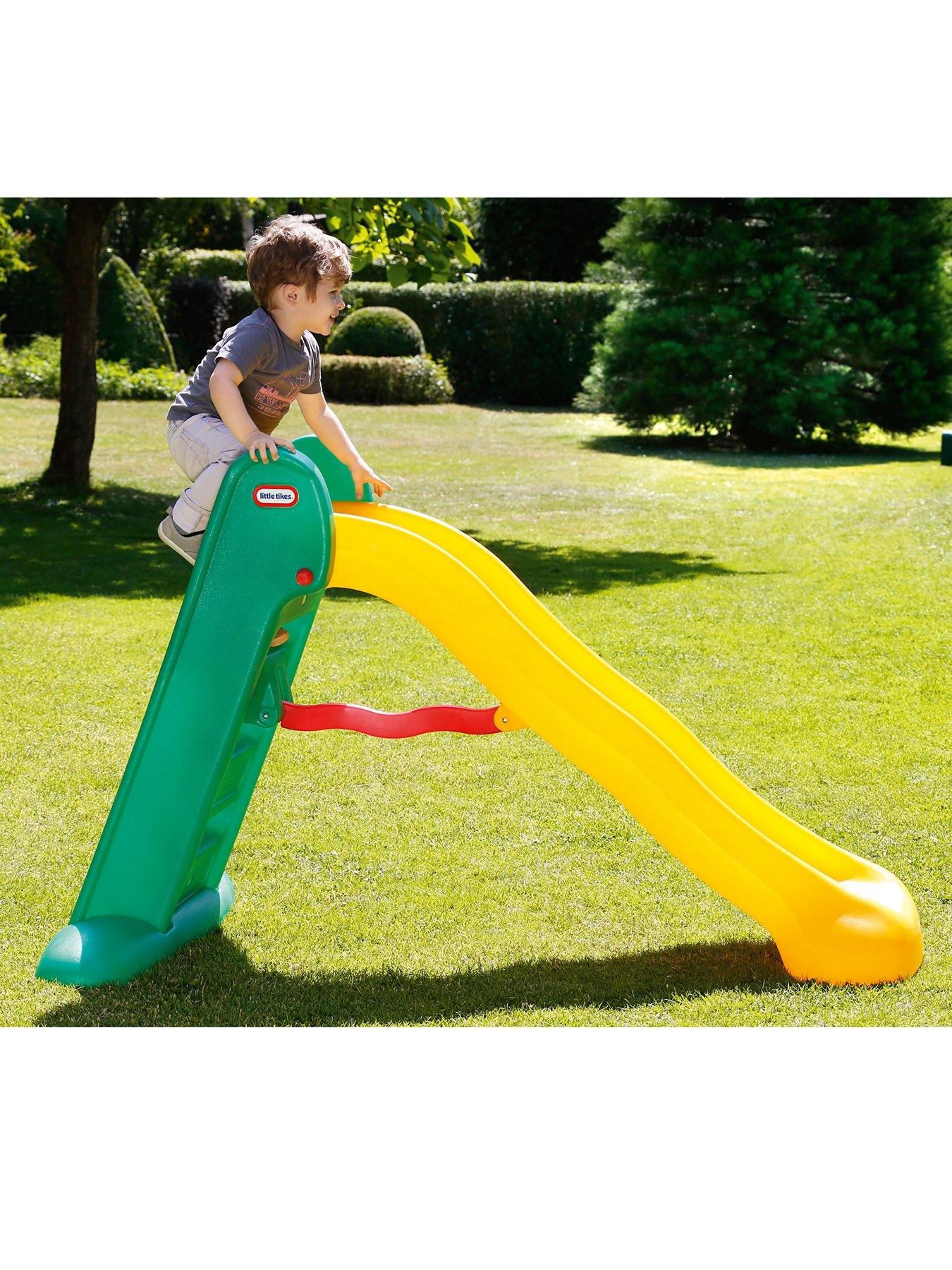 Image 4 of 6 of Little Tikes Easy Store Slide - Green/Yellow