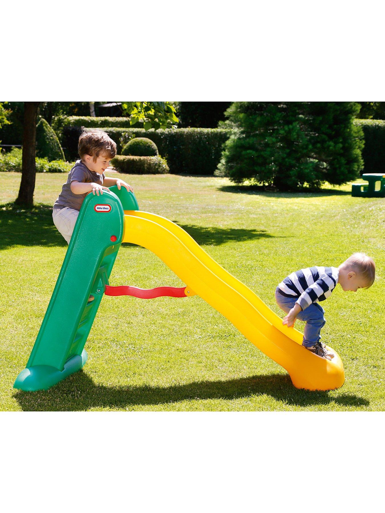 Image 5 of 6 of Little Tikes Easy Store Slide - Green/Yellow