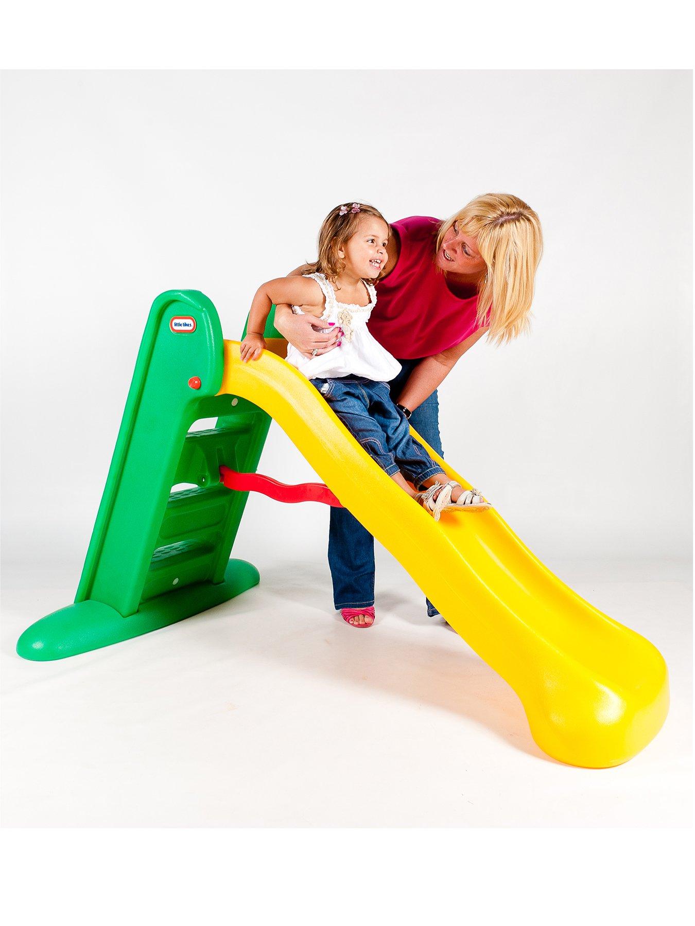 Image 6 of 6 of Little Tikes Easy Store Slide - Green/Yellow