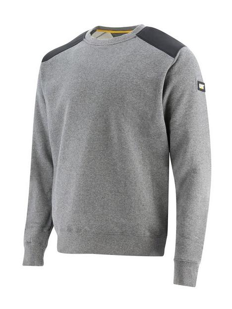 caterpillar-essentials-crewneck-sweatshirt-grey