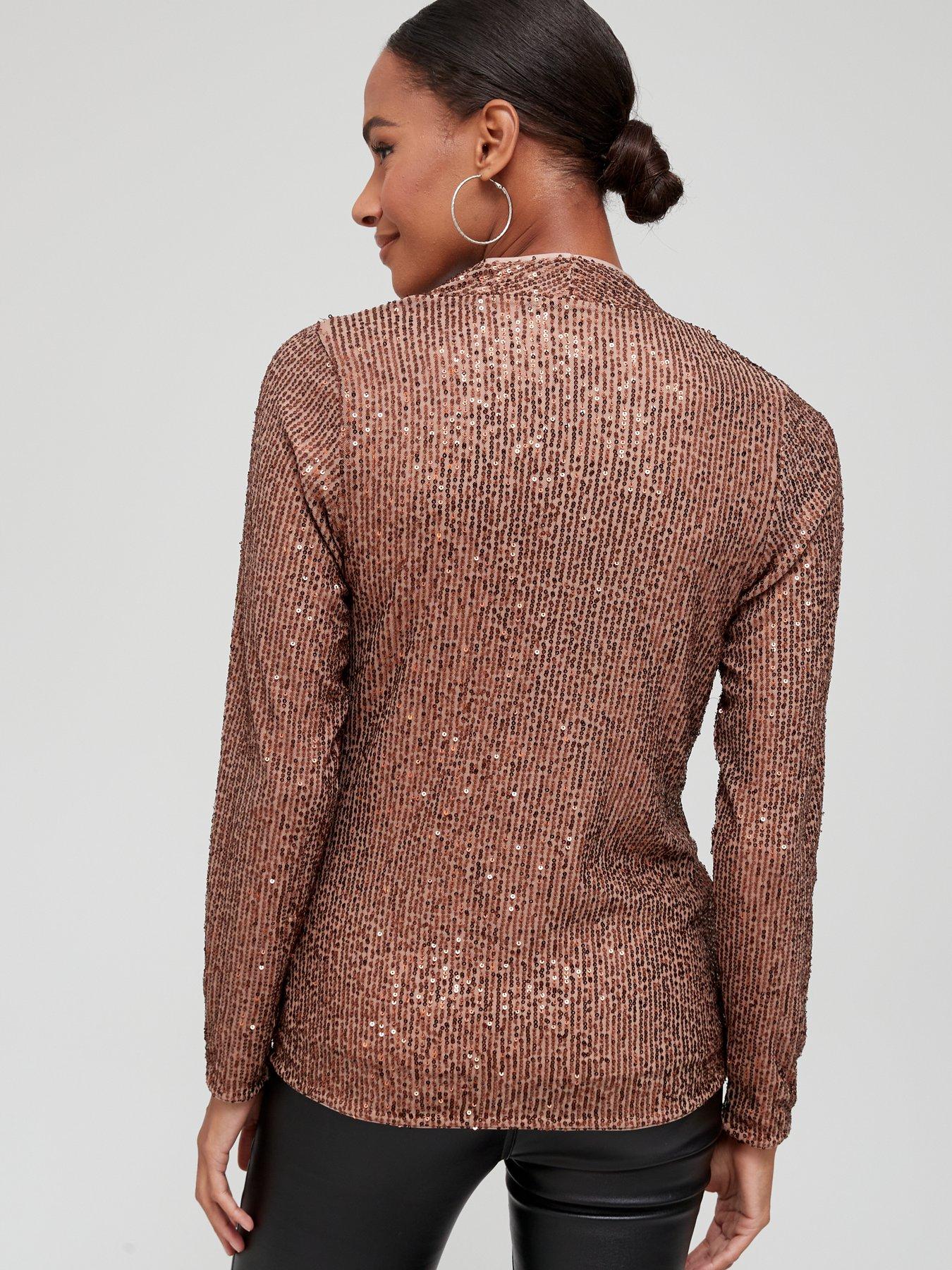 V by very sequin 2024 top