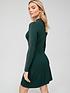  image of v-by-very-stud-detail-knitted-mini-dress-green