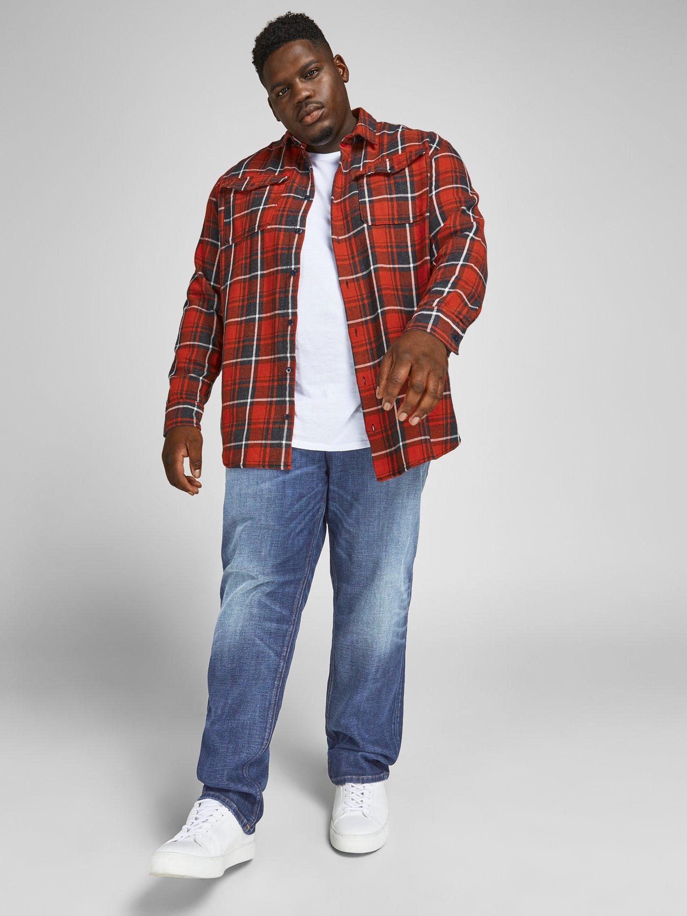  image of jack-jones-jack-amp-jones-big-amp-tall-glenn-slim-fit-jeans-mid-blue