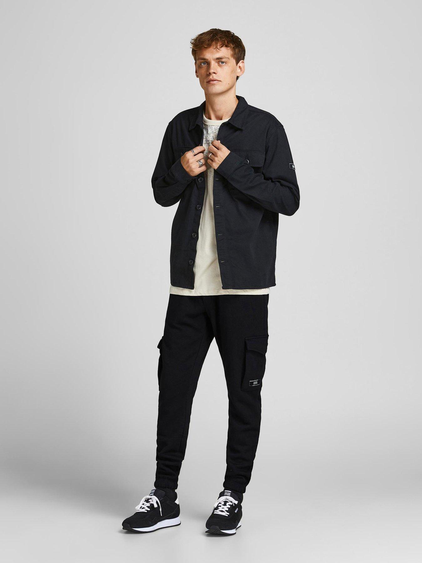 jack-jones-jack-amp-jones-big-amp-tall-gordon-cargo-jogger-black