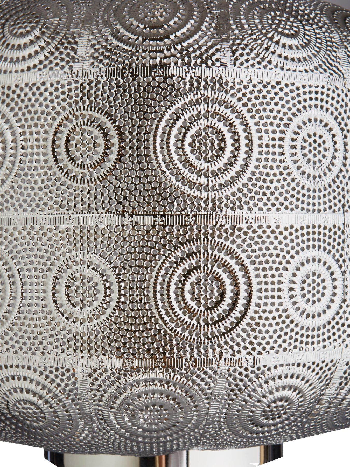  image of anis-crystal-fretwork-lantern-easy-fit-shade