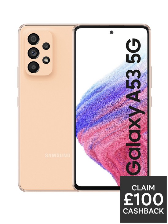 front image of samsung-galaxy-a53-5g--nbsp128gbnbsppeach