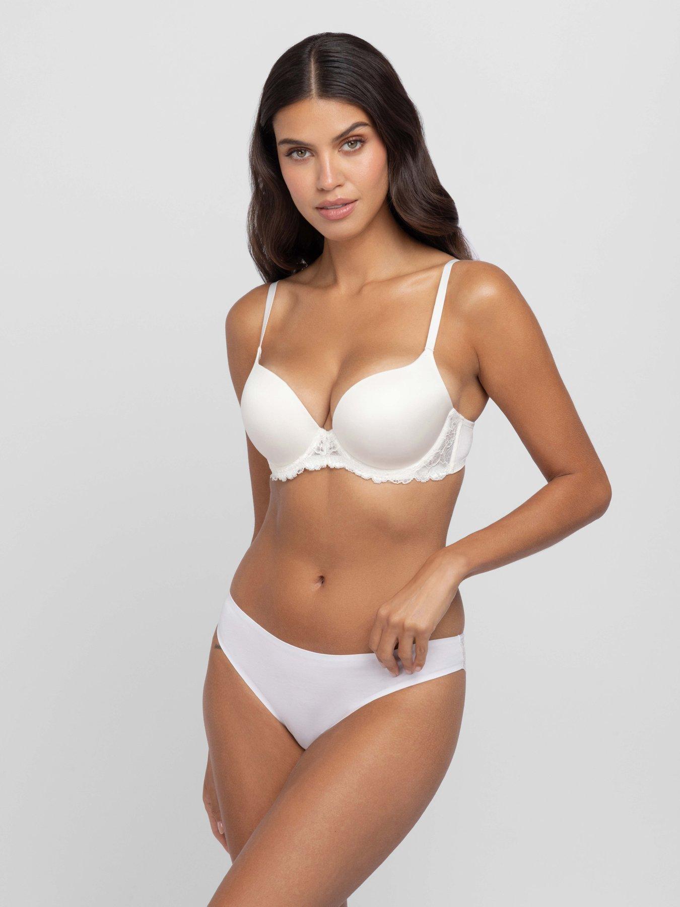 DORINA Claire Micro Super Push Up Demi Bra - Ivory