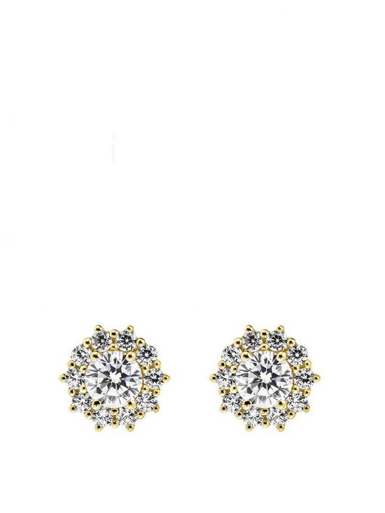 front image of created-brilliance-hazel-created-brilliance-9ct-yellow-gold-057ct-lab-grown-diamond-cluster-earrings