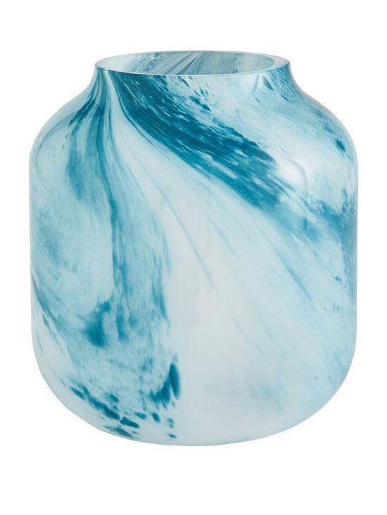 front image of very-home-swirl-art-glass-vase