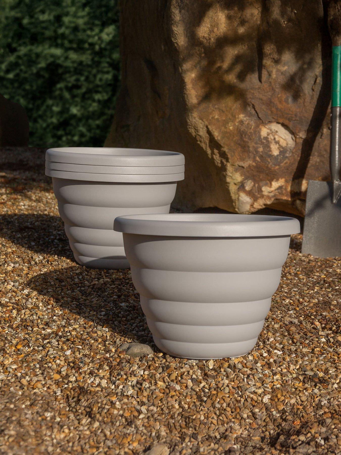 undefined Set of 4 H342 Beehive 40cm Round Pot