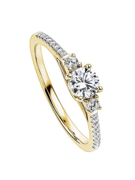 front image of created-brilliance-olivia-created-brilliance-9ct-yellow-gold-045ct-lab-grown-diamond-three-stone-ring