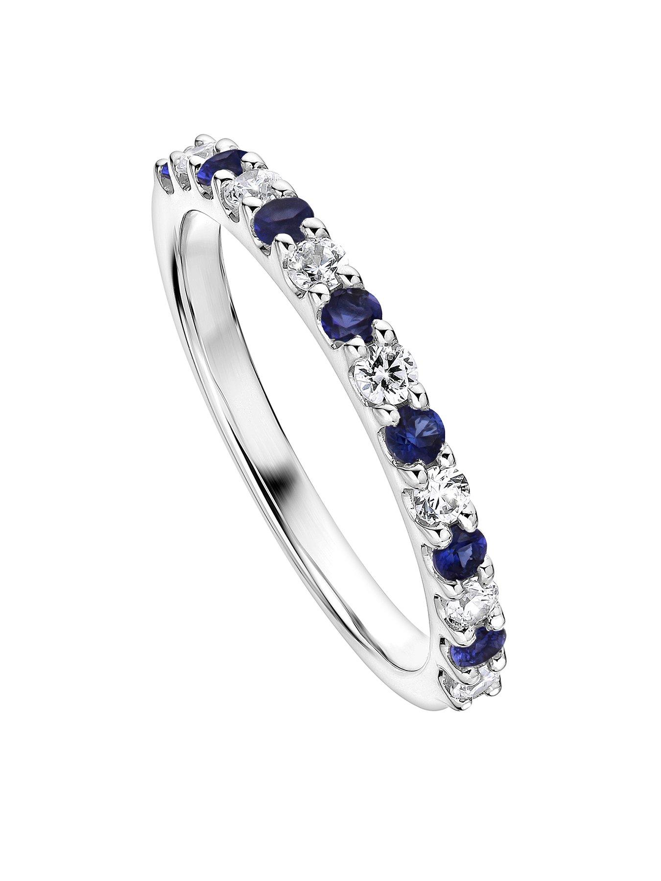 created-brilliance-odette-created-brilliance-9ct-white-gold-created-sapphire-and-025ct-lab-grown-diamond-eternity-ring