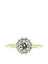 image of created-brilliance-lillian-created-brilliance-9ct-yellow-gold-075ct-lab-grown-diamond-cluster-ring