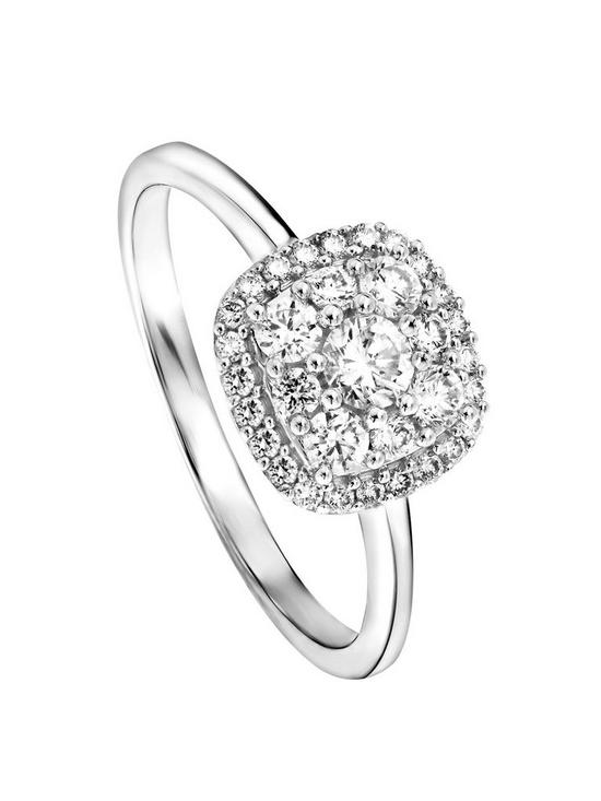 front image of created-brilliance-helen-created-brilliance-9ct-white-gold-050ct-lab-grown-diamond-cluster-ring
