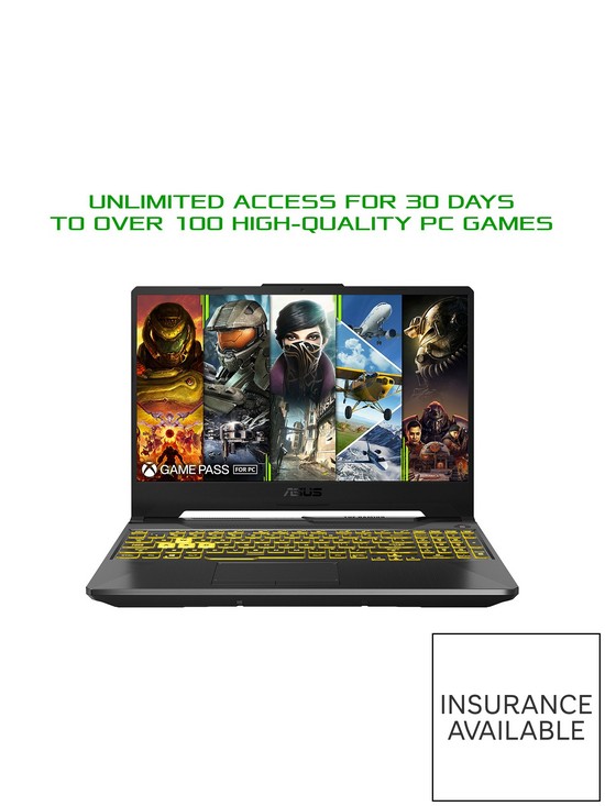 stillFront image of asus-tuf-gaming-f15-laptop-156in-fhd-144hz-geforce-rtx-3050nbspintel-core-i5-8gb-ram-512gb-ssd