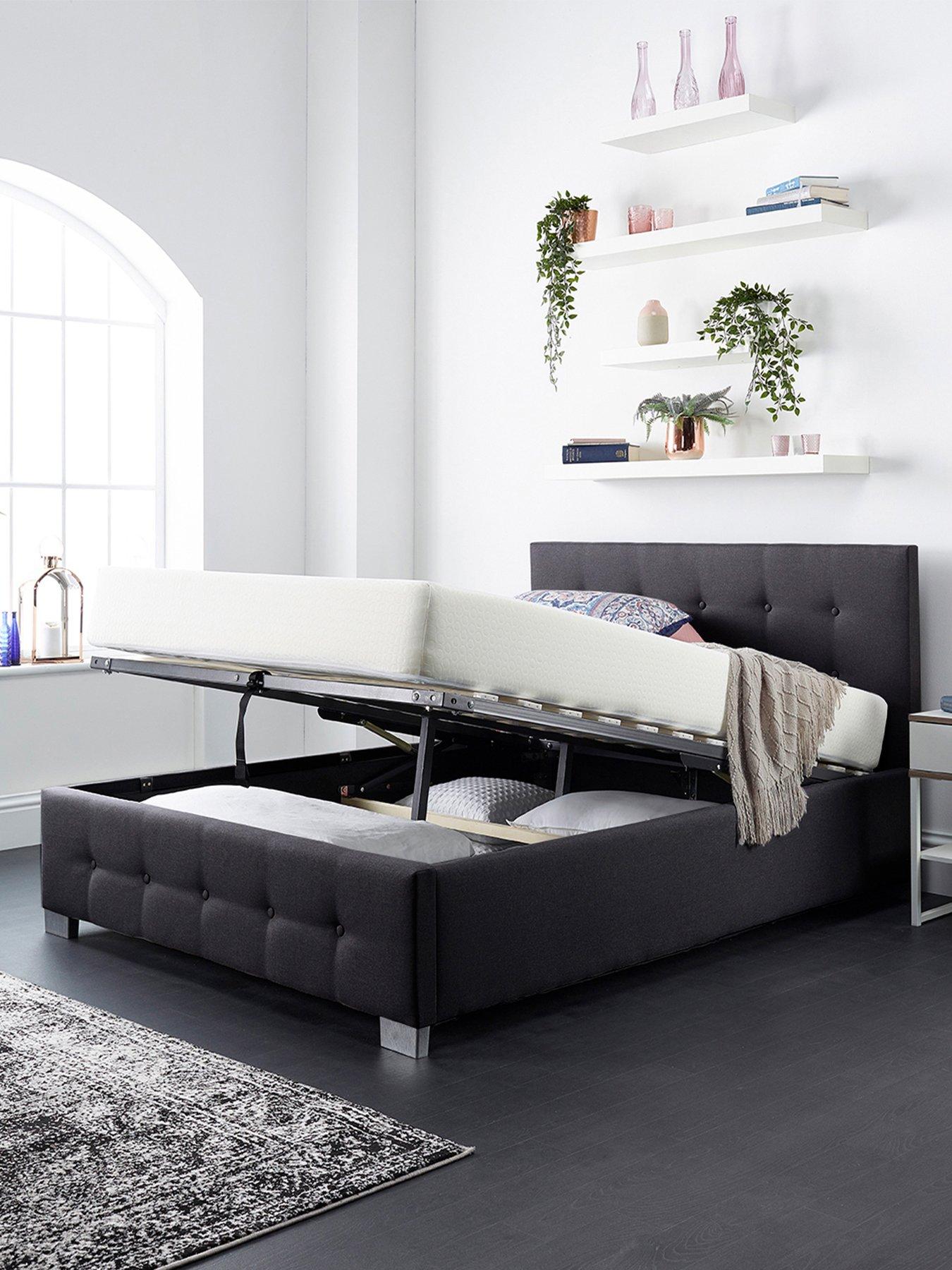 stillFront image of aspire-end-lift-up-linen-ottoman-bed-black