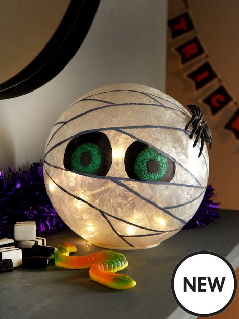 festive-20cm-bo-lit-mummy-glass-ball-halloween-decoration