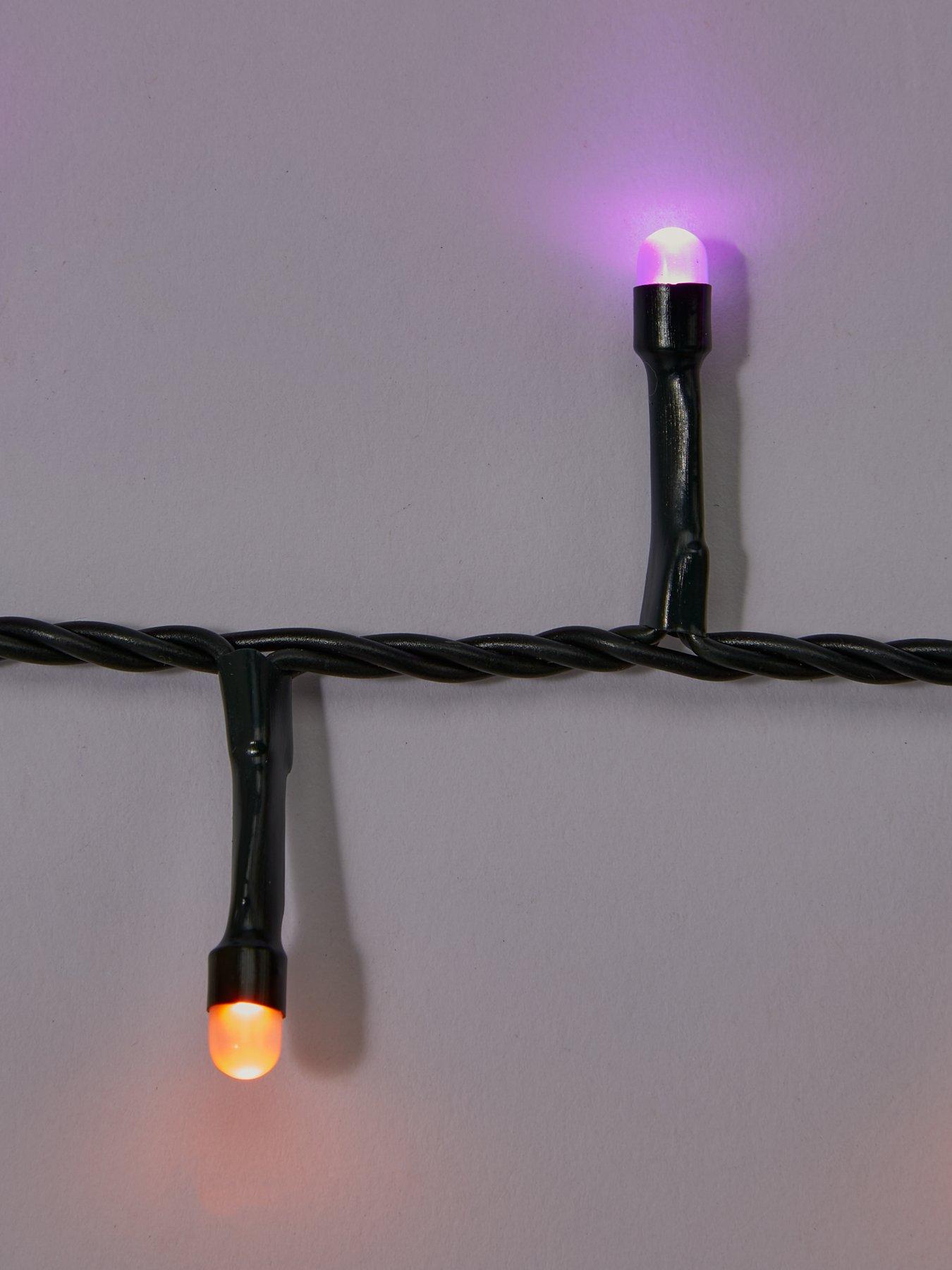 Image 5 of 5 of Festive Glow Worm Indoor/Outdoor&nbsp;Lights Halloween Decoration&nbsp;-&nbsp;Orange/Purple