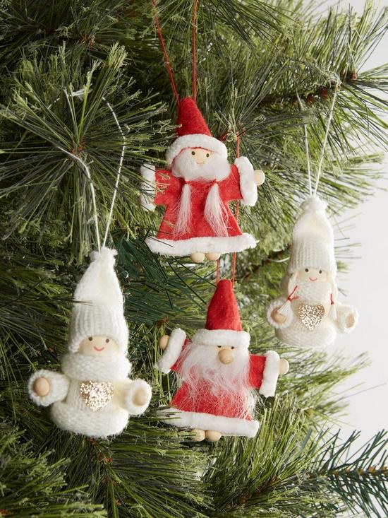 front image of set-of-4-felt-santanbspchristmas-tree-decorations