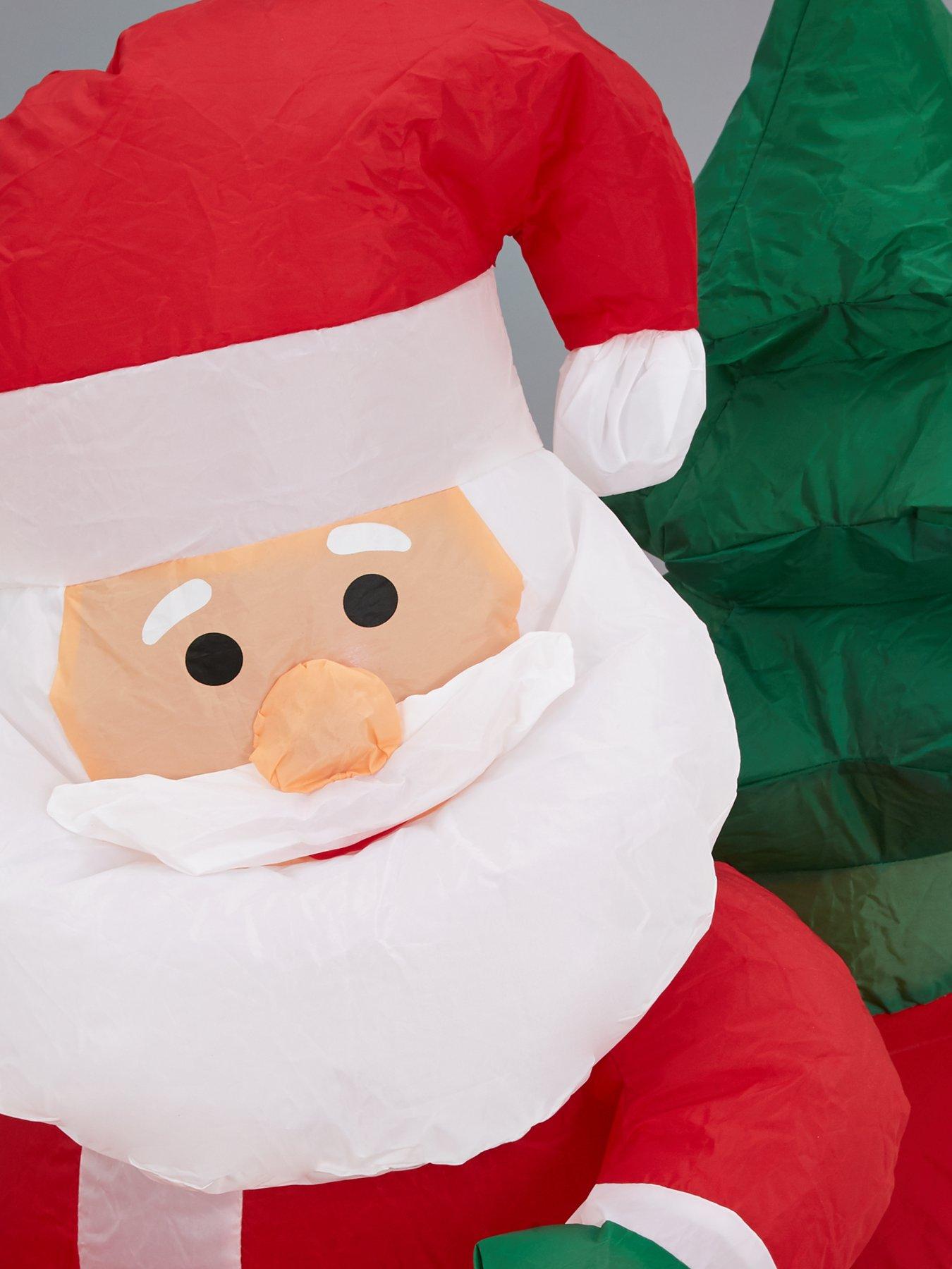  image of litnbspsantanbspsleigh-inflatable-outdoor-christmas-decoration
