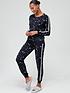  image of v-by-very-soft-touch-star-crew-and-jog-pants-pyjama-set-navy