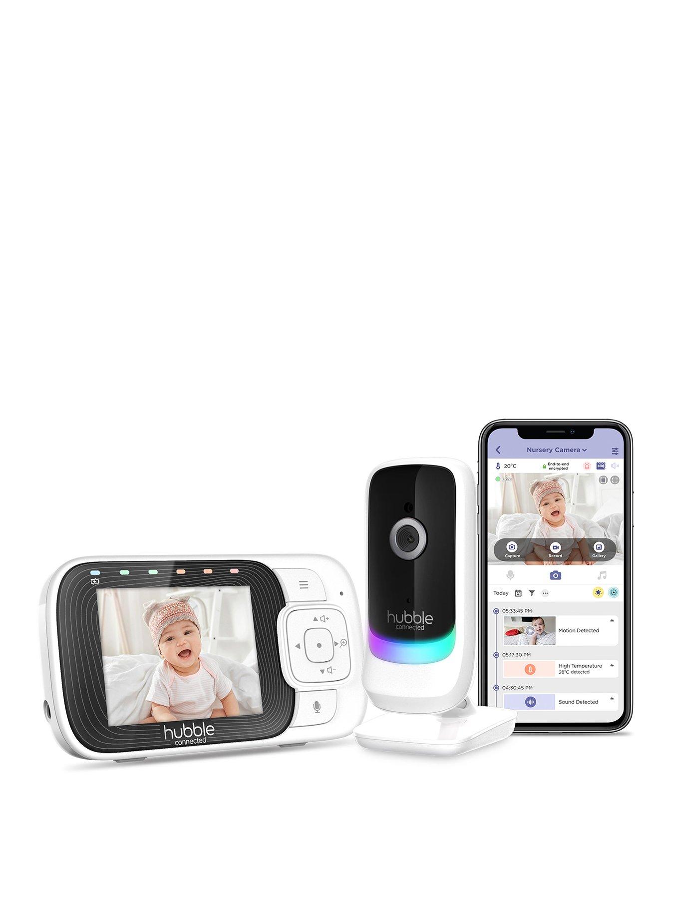 Hubble Nursery Pal Essentials Smart 2.8” Baby Monitor with Fixed Camera
