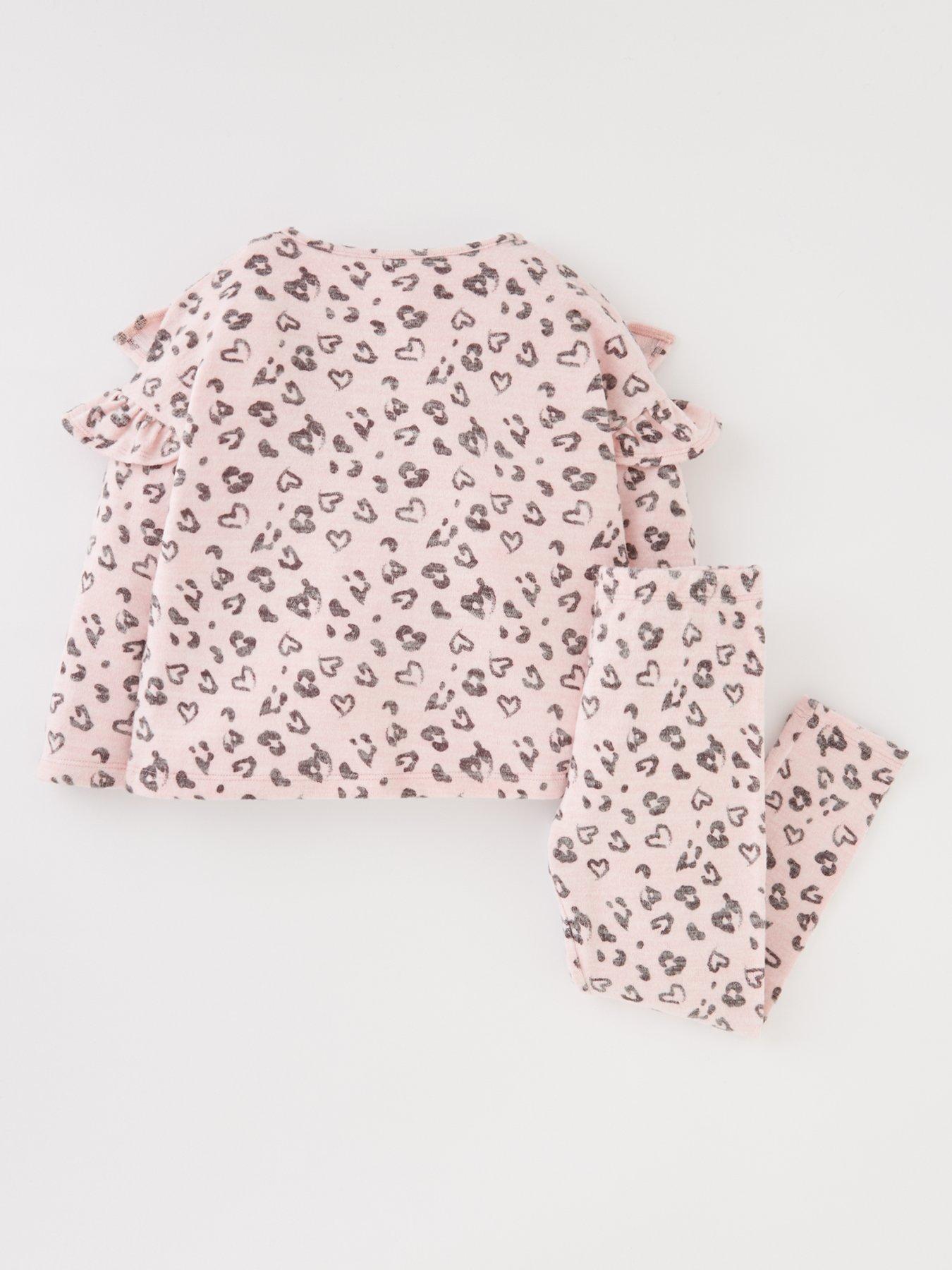 back image of mini-v-by-very-girls-animal-print-soft-touch-snit-set-pink
