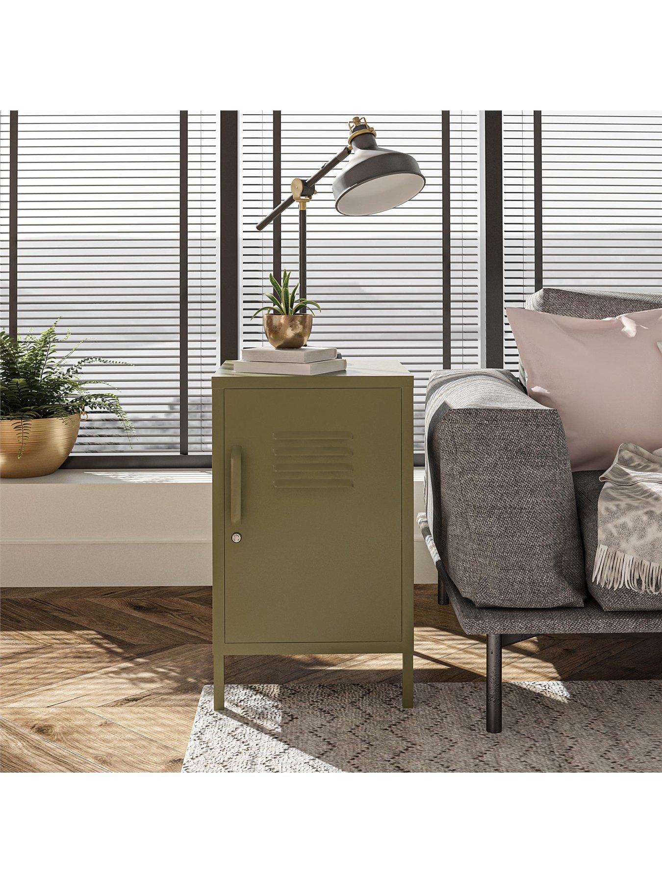  image of dorel-home-bradford-metal-locker-end-table