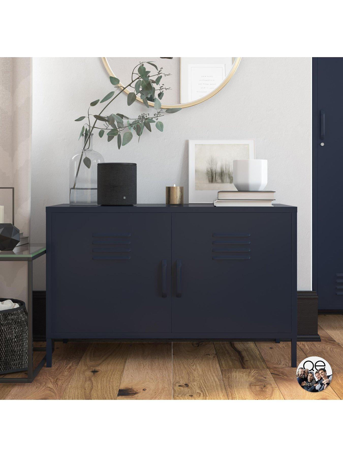 Dorel Home Bradford 2 Door Metal Accent Cabinet