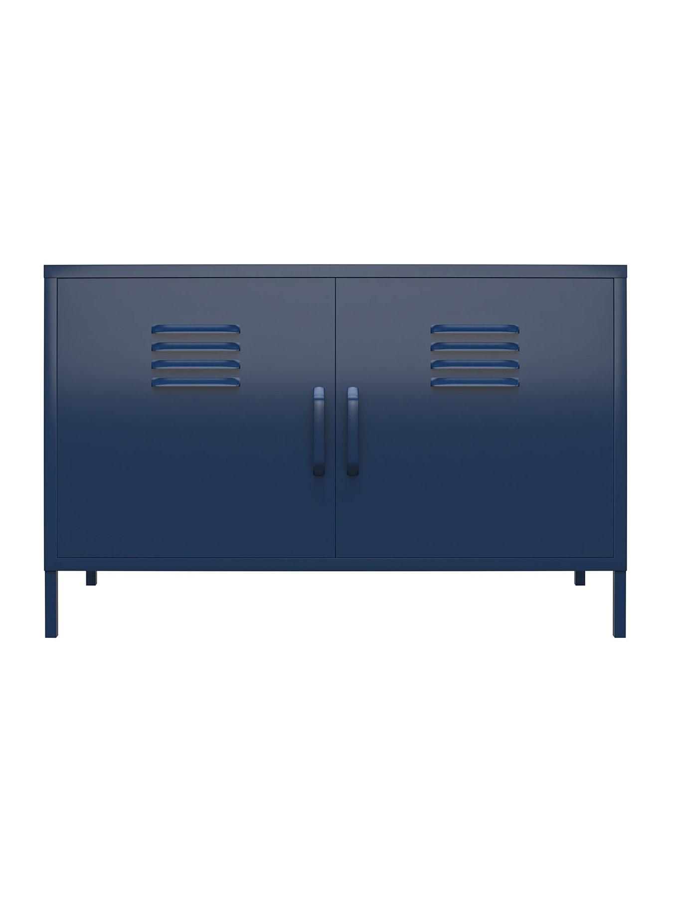  image of dorel-home-bradford-2-door-metal-accent-cabinet