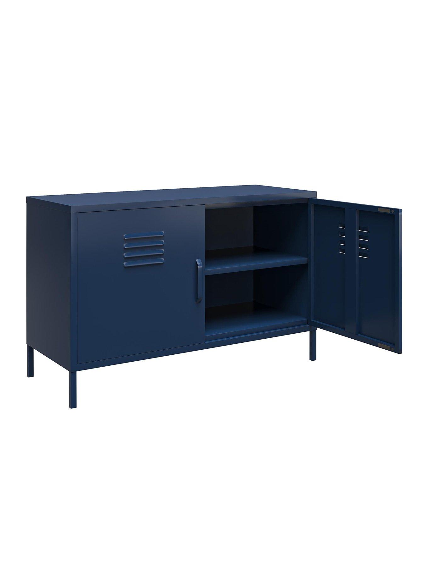  image of dorel-home-bradford-2-door-metal-accent-cabinet