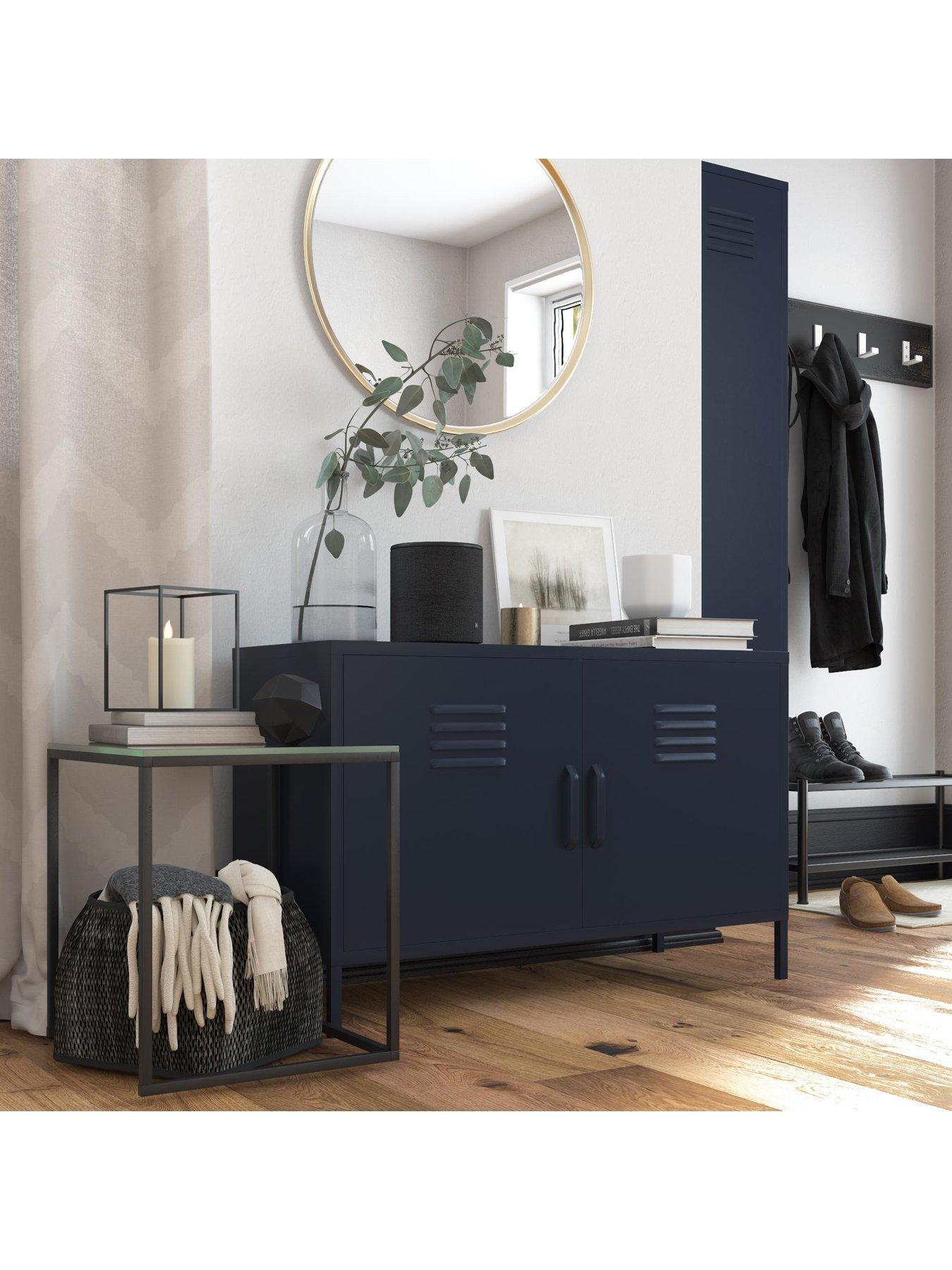  image of dorel-home-bradford-2-door-metal-accent-cabinet