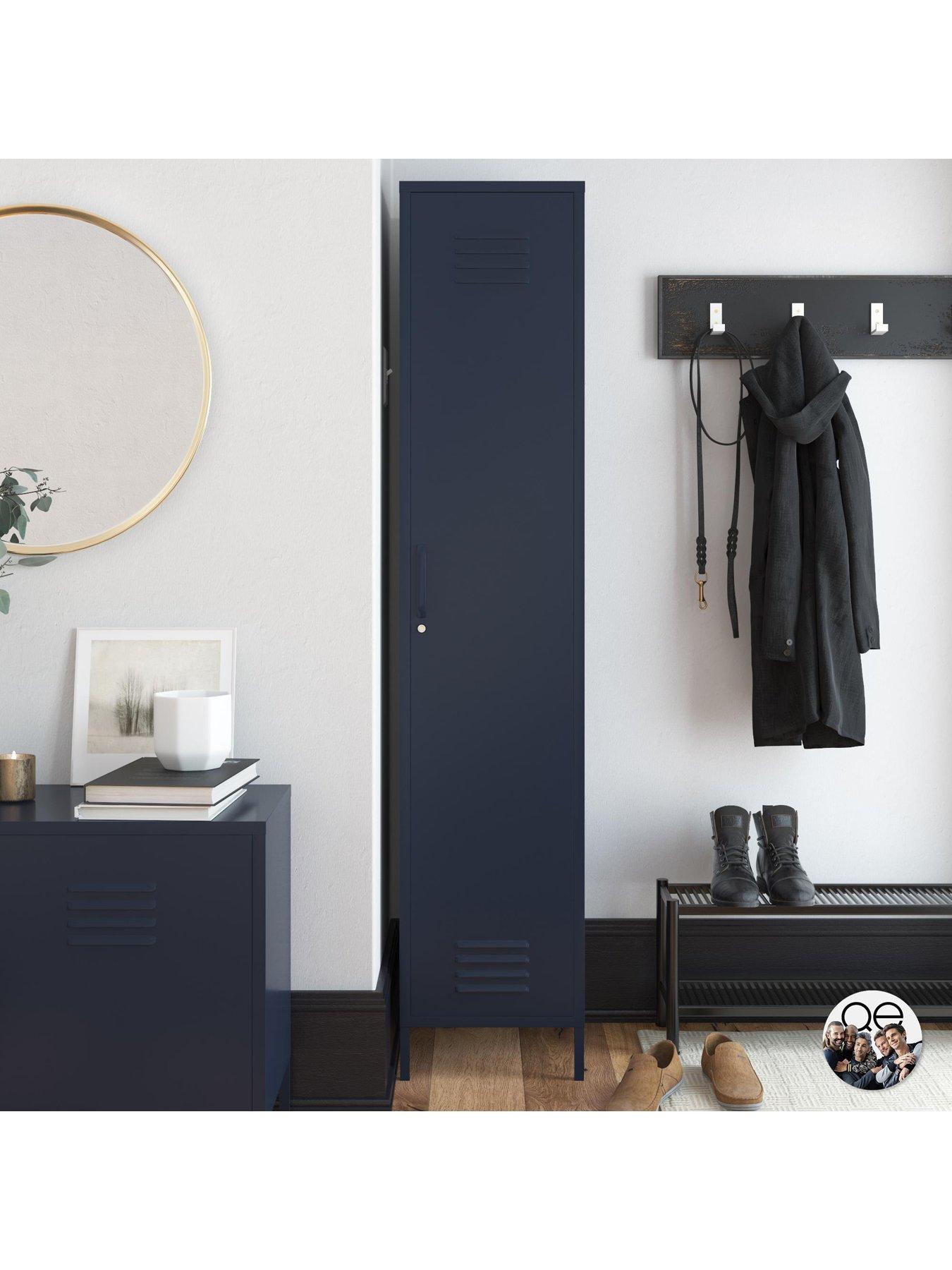 Dorel Home Bradford Single Metal Storage Cabinet