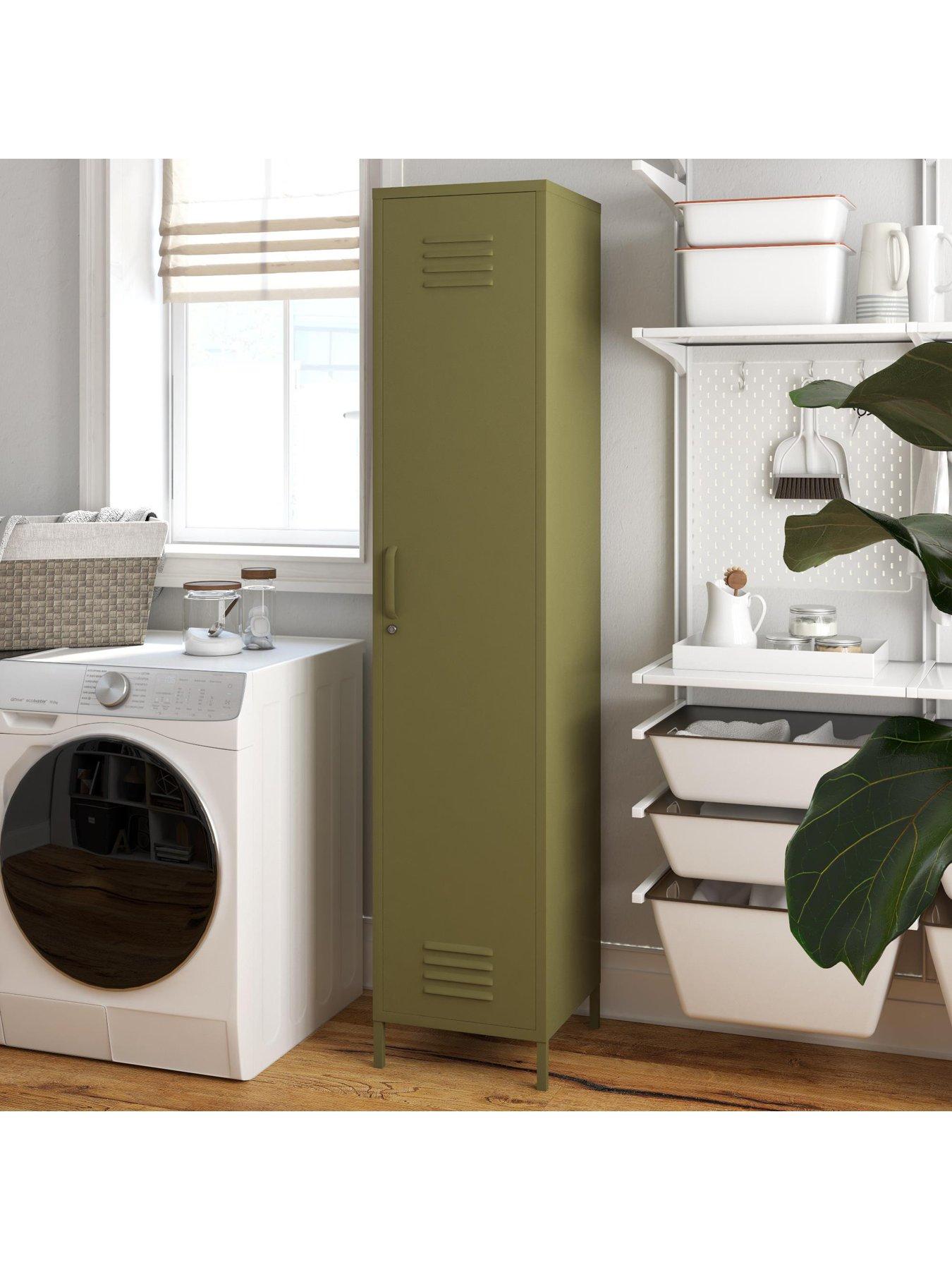 Image 5 of 6 of Dorel Home Bradford Single Metal Storage Cabinet