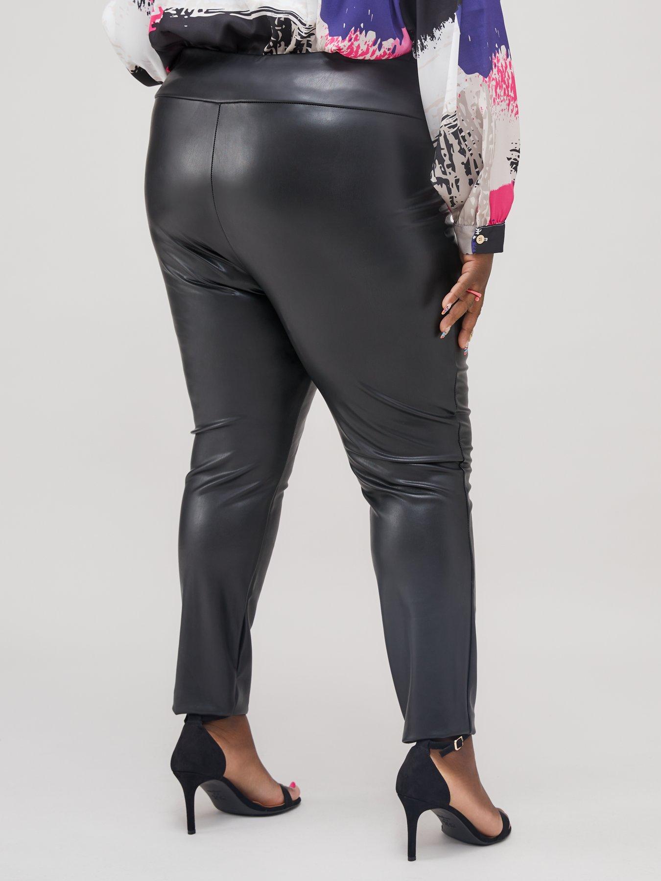 PU High Waisted Legging - Black