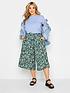  image of yours-clothing-spun-viscose-culotte-blue-floral