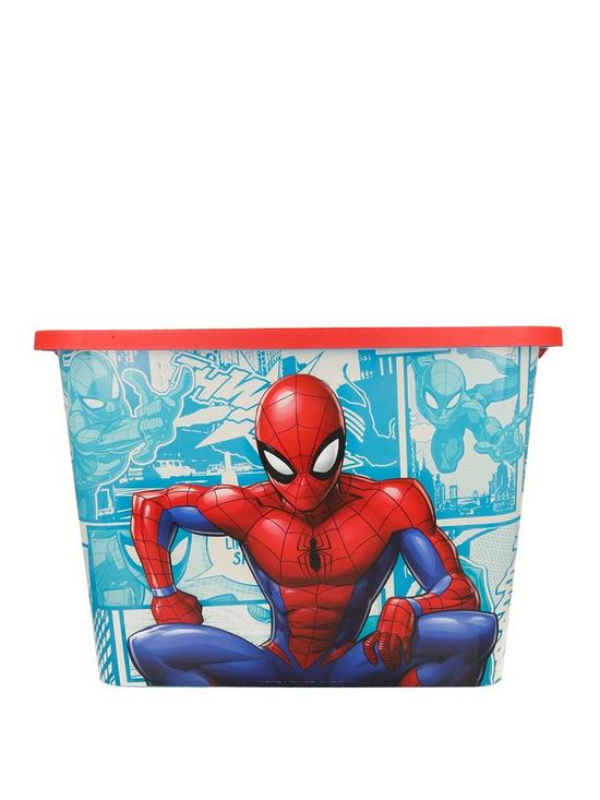 front image of spiderman-23-litre-storage-click-box