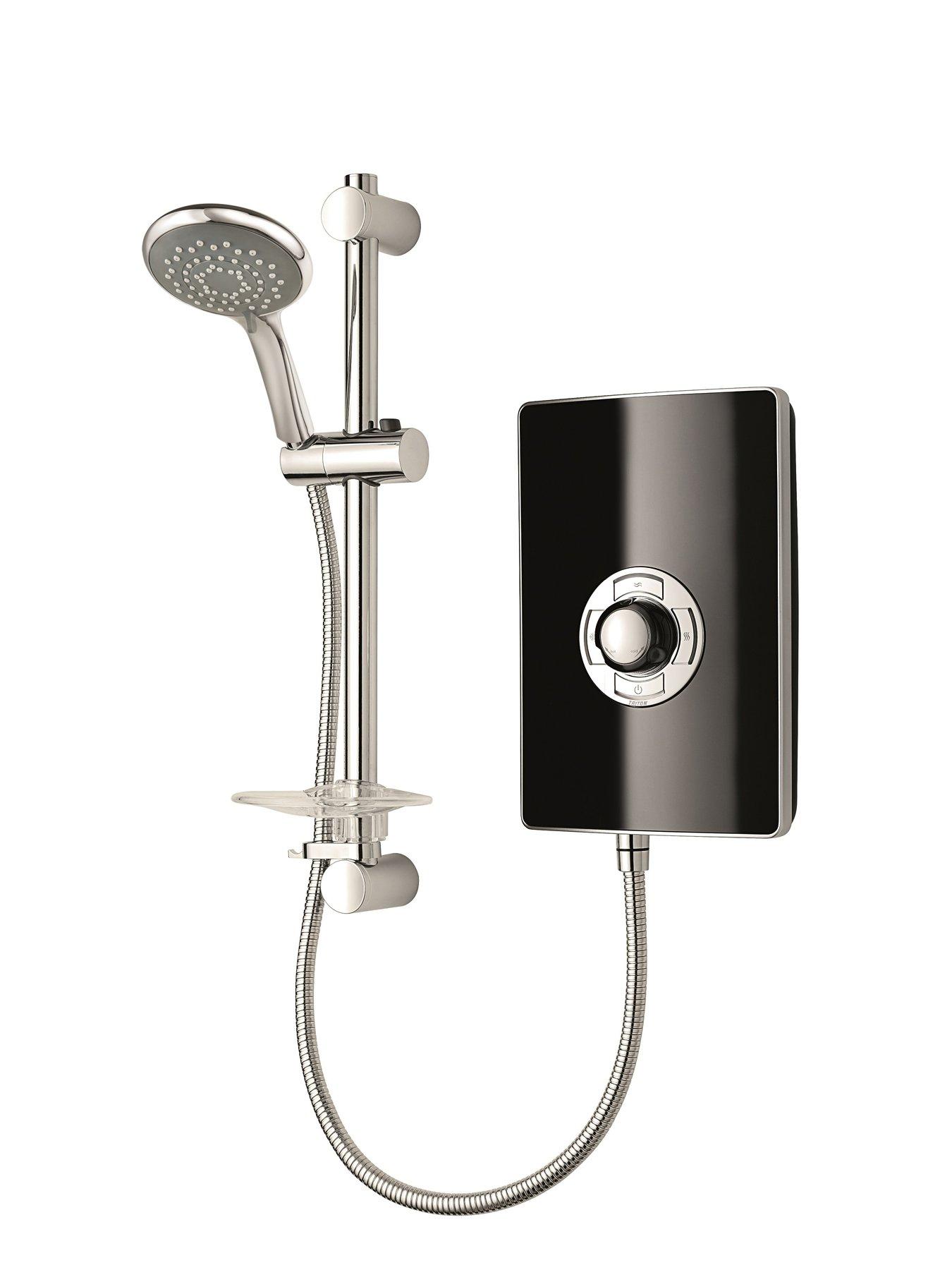  image of triton-collection-ii-85kw-electric-shower--nbspblack-gloss
