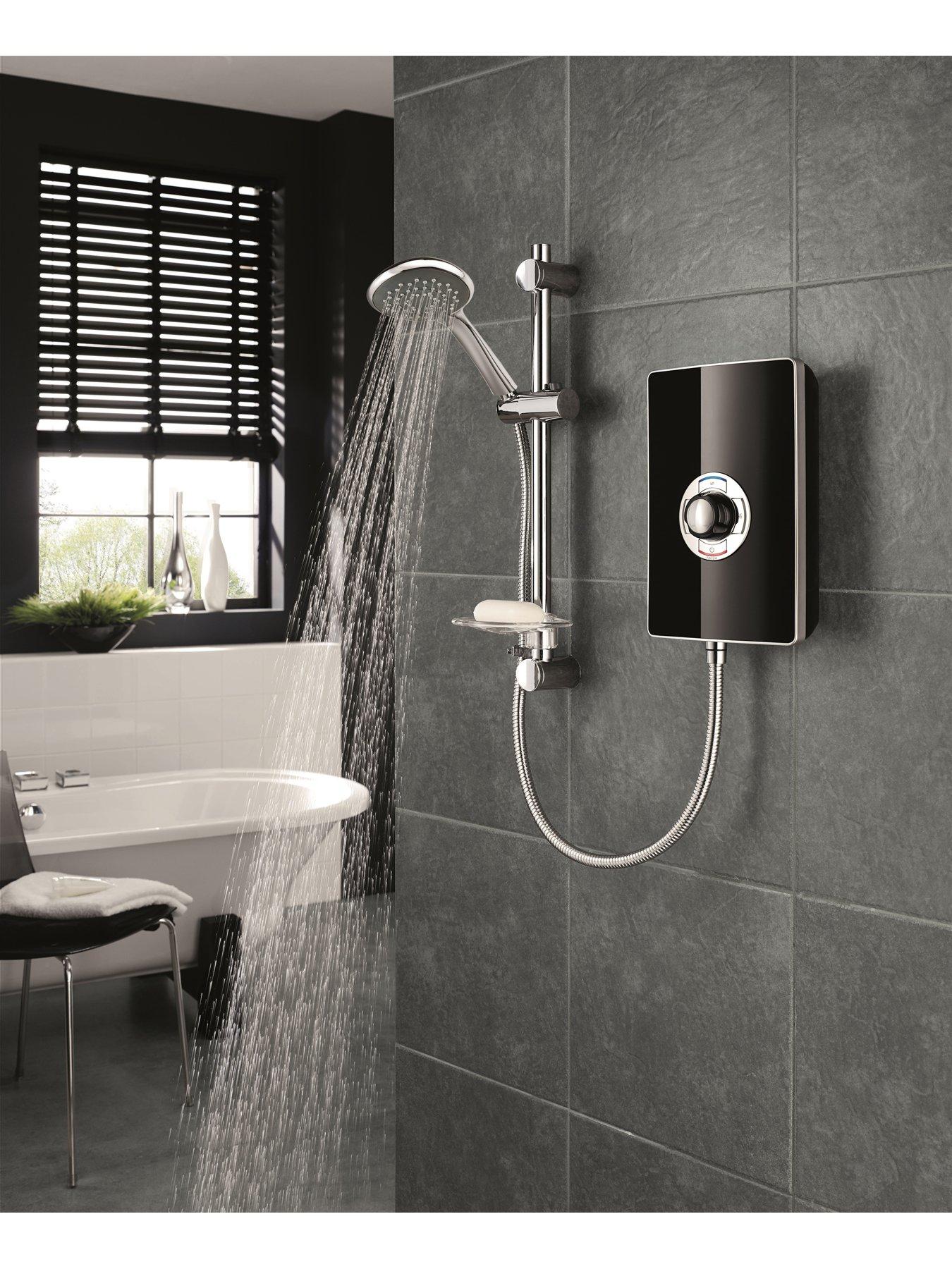  image of triton-collection-ii-85kw-electric-shower--nbspblack-gloss