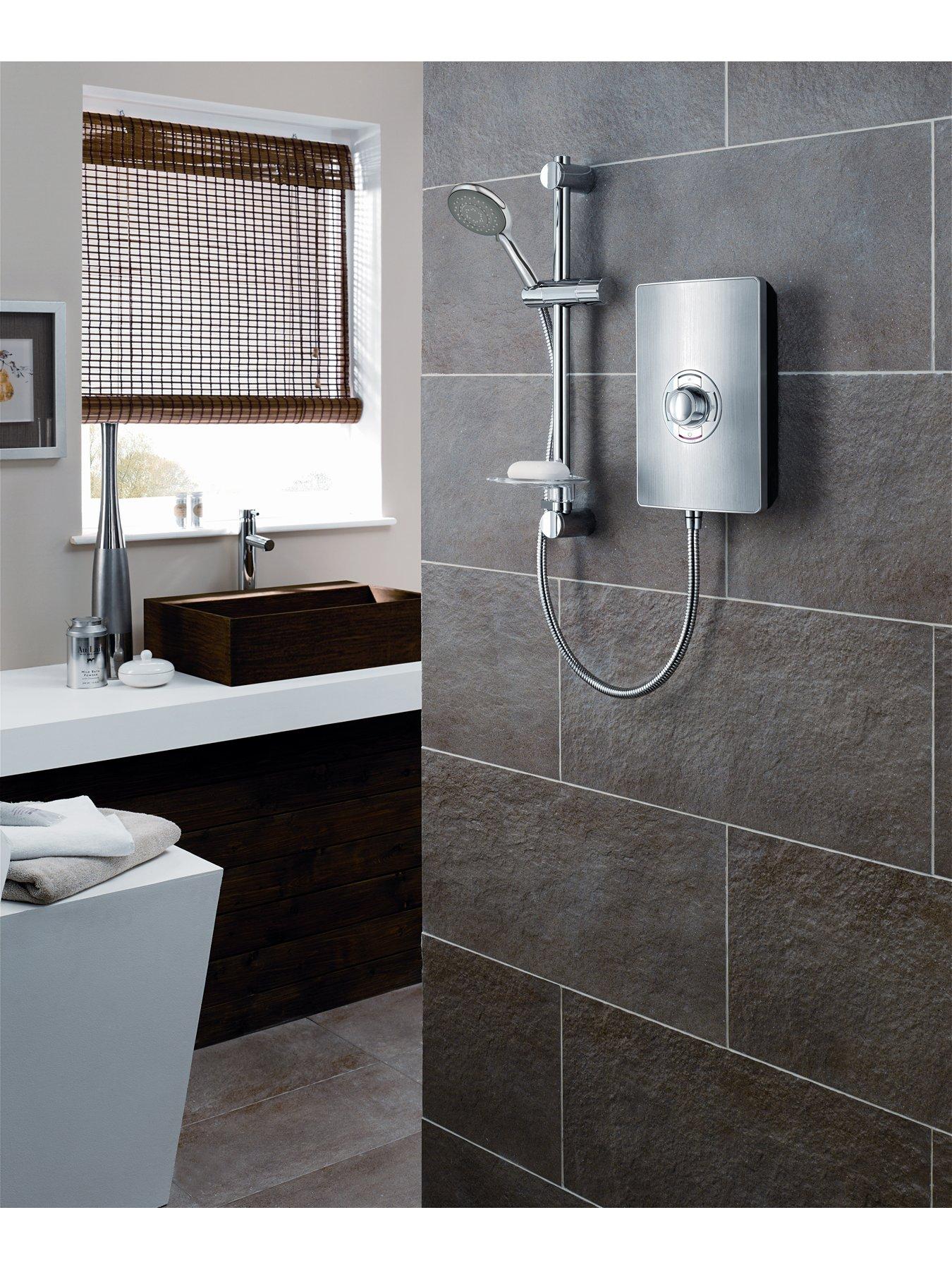  image of triton-collection-ii-85kw-electric-shower--nbspbrushed-steel