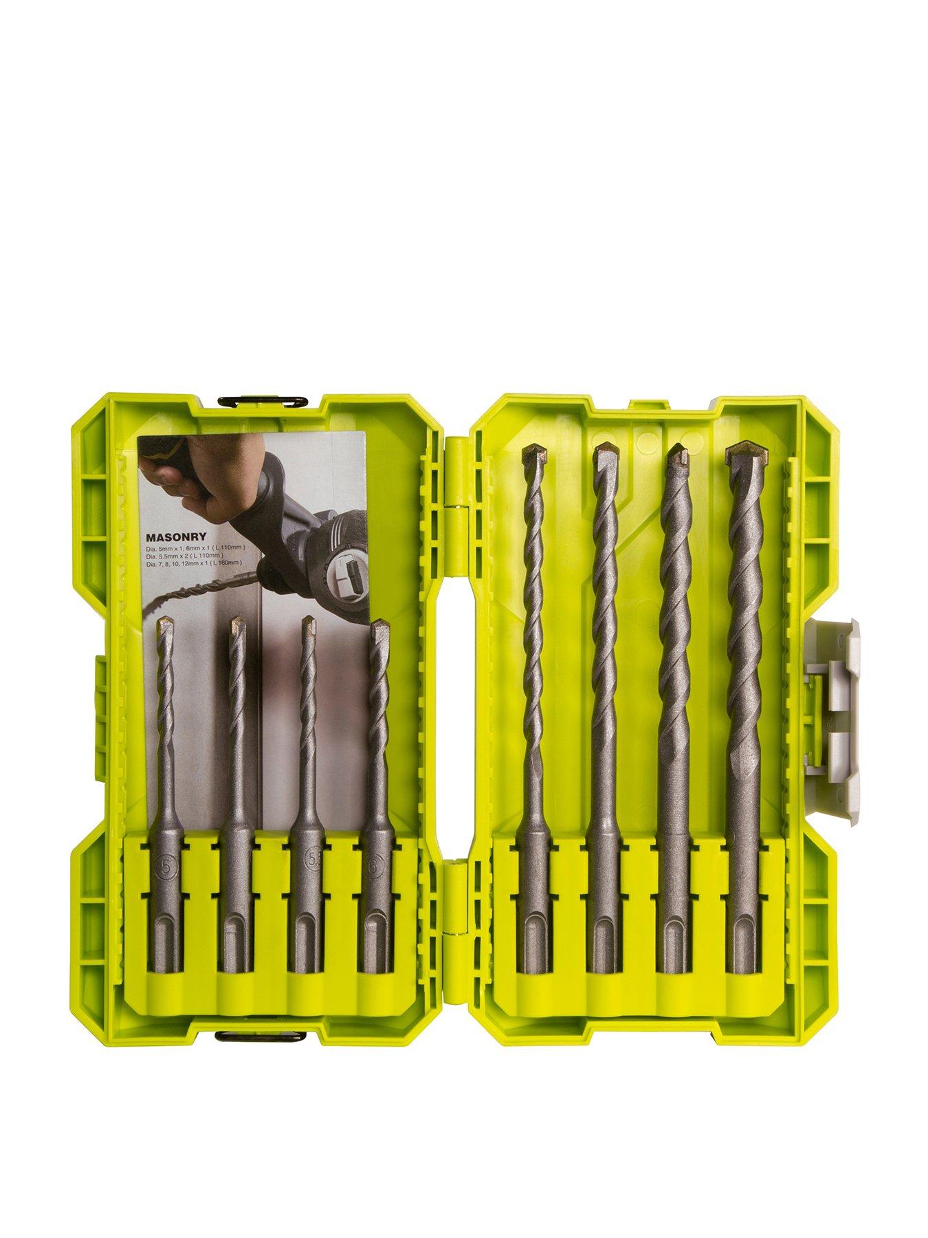 RYOBI RAK08SDS2 SDS+ Masonry Bit Set (8 piece)