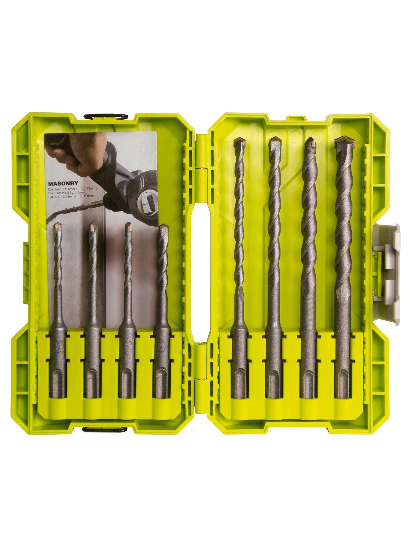 RYOBI RAK08SDS2 SDS Masonry Bit Set 8 piece littlewoods