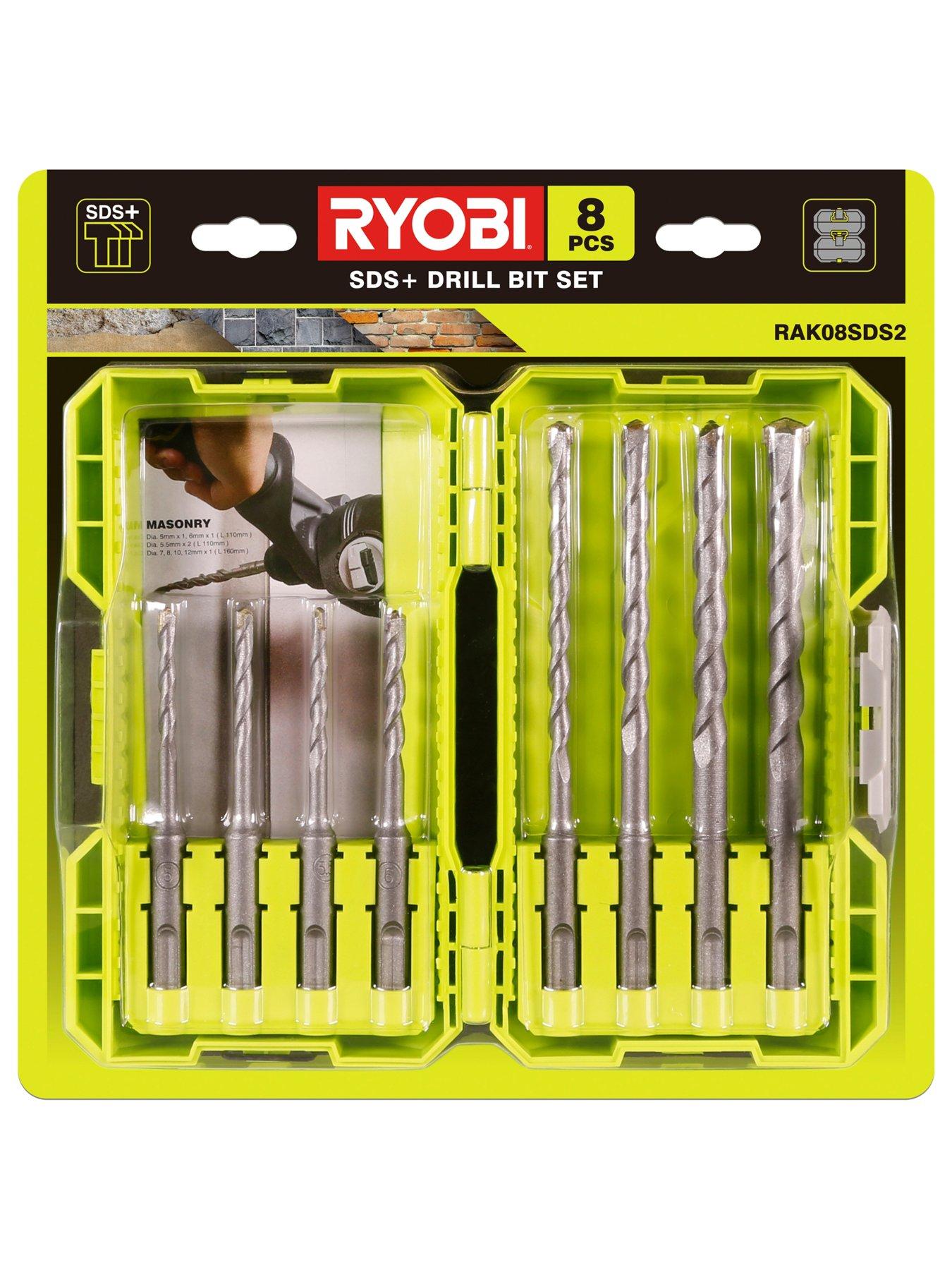  image of ryobi-rak08sds2-sds-masonry-bit-set-8-piece