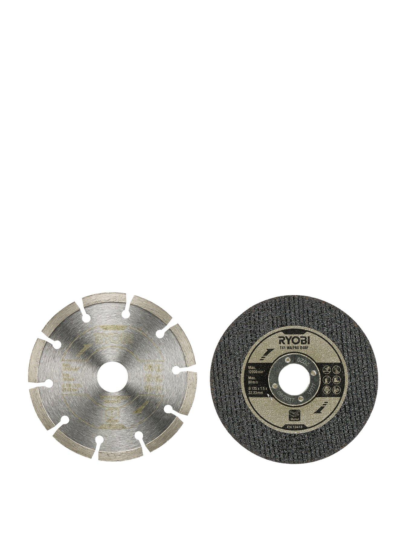 Image 1 of 4 of RYOBI RAK6AGD125 Angle Grinder 125mm Cutting Kit (6 piece)