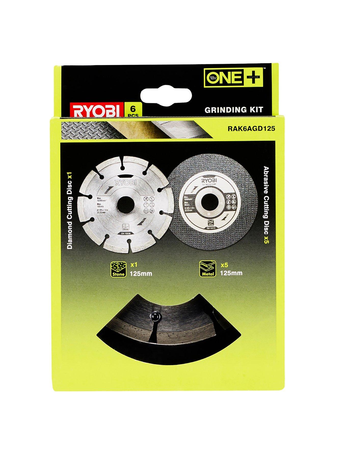 Image 4 of 4 of RYOBI RAK6AGD125 Angle Grinder 125mm Cutting Kit (6 piece)
