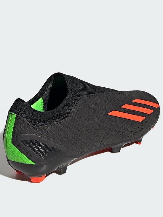 stillFront image of adidas-mens-x-laceless-speedportal3-firm-ground-football-boot-blackred