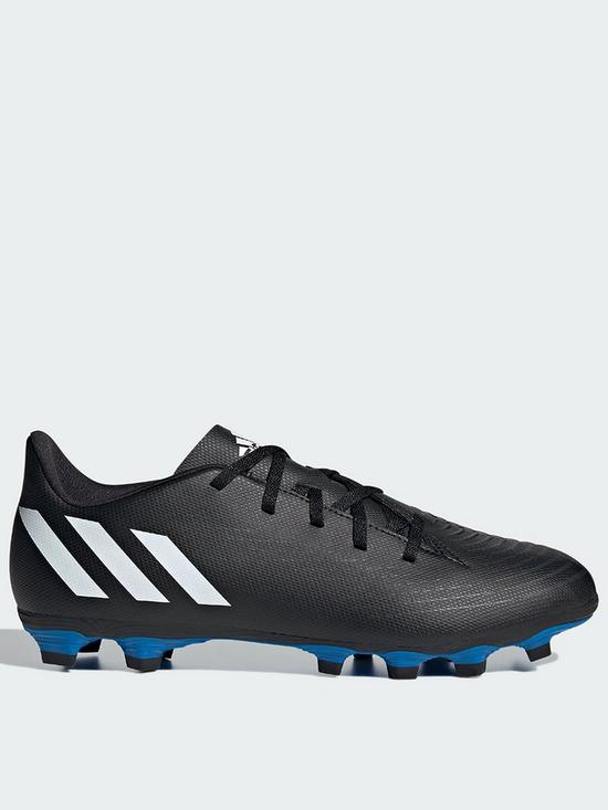front image of adidas-mens-predator-204-firm-ground-football-boot-black