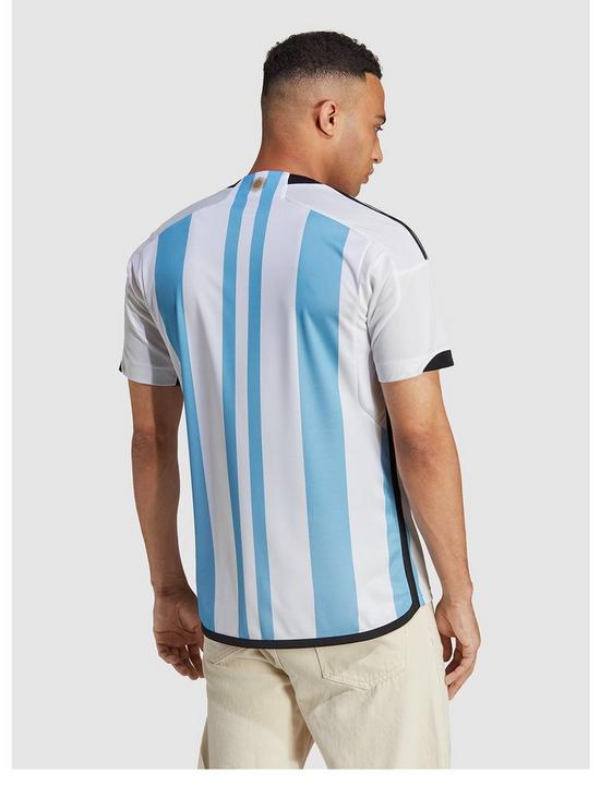 back image of adidas-argentina-home-2223-replica-shirt-whitelight-blue