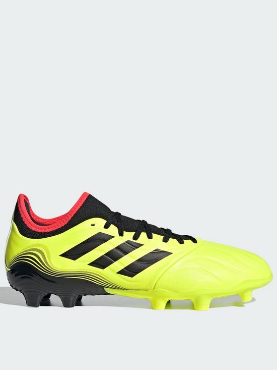 front image of adidas-mens-copa-203-firm-groundnbspfootball-boots-yellow